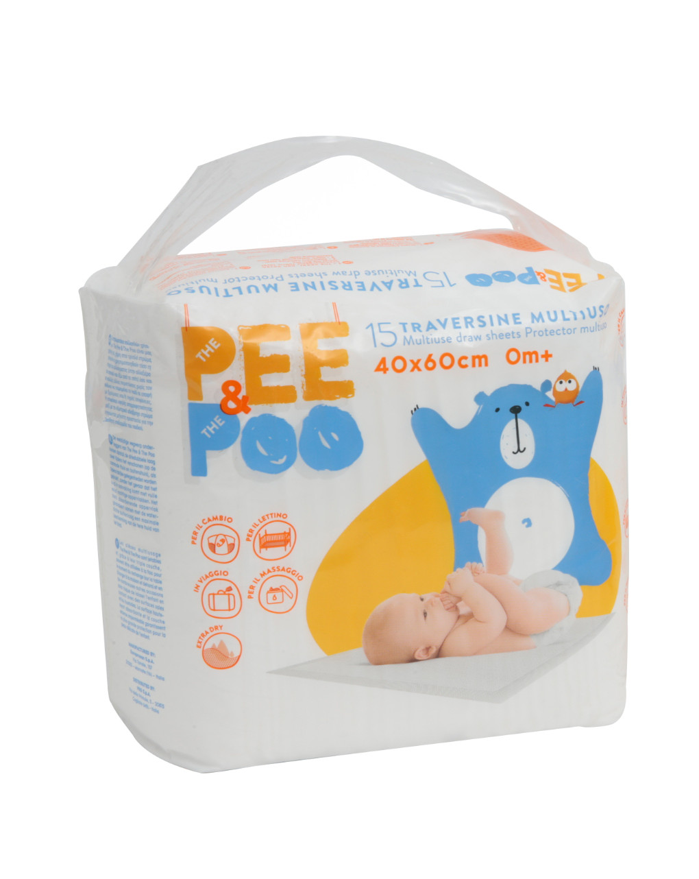 Cambiador desechable pee&poo 40x60cm - The Pee & The Poo