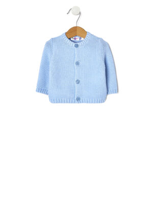 Cárdigan tricot color azul - Prénatal