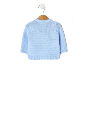 Cárdigan tricot color azul - Prénatal