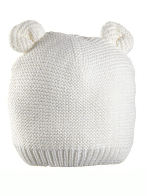 Gorrito tricot de algodón blanco - Prénatal