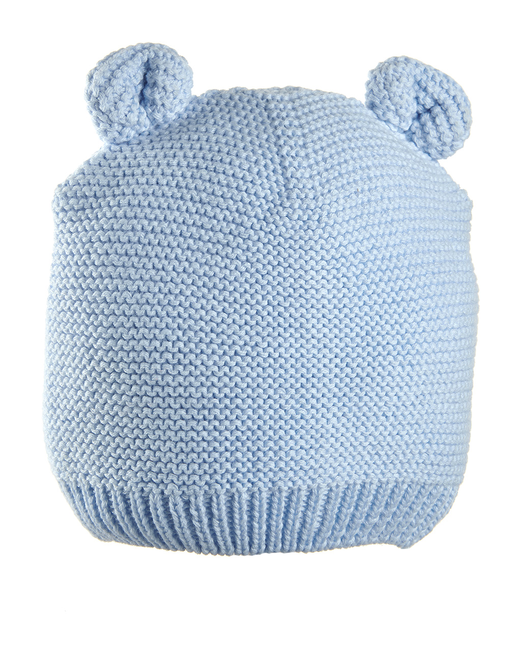 Gorrito tricot de algodón azul - Prénatal