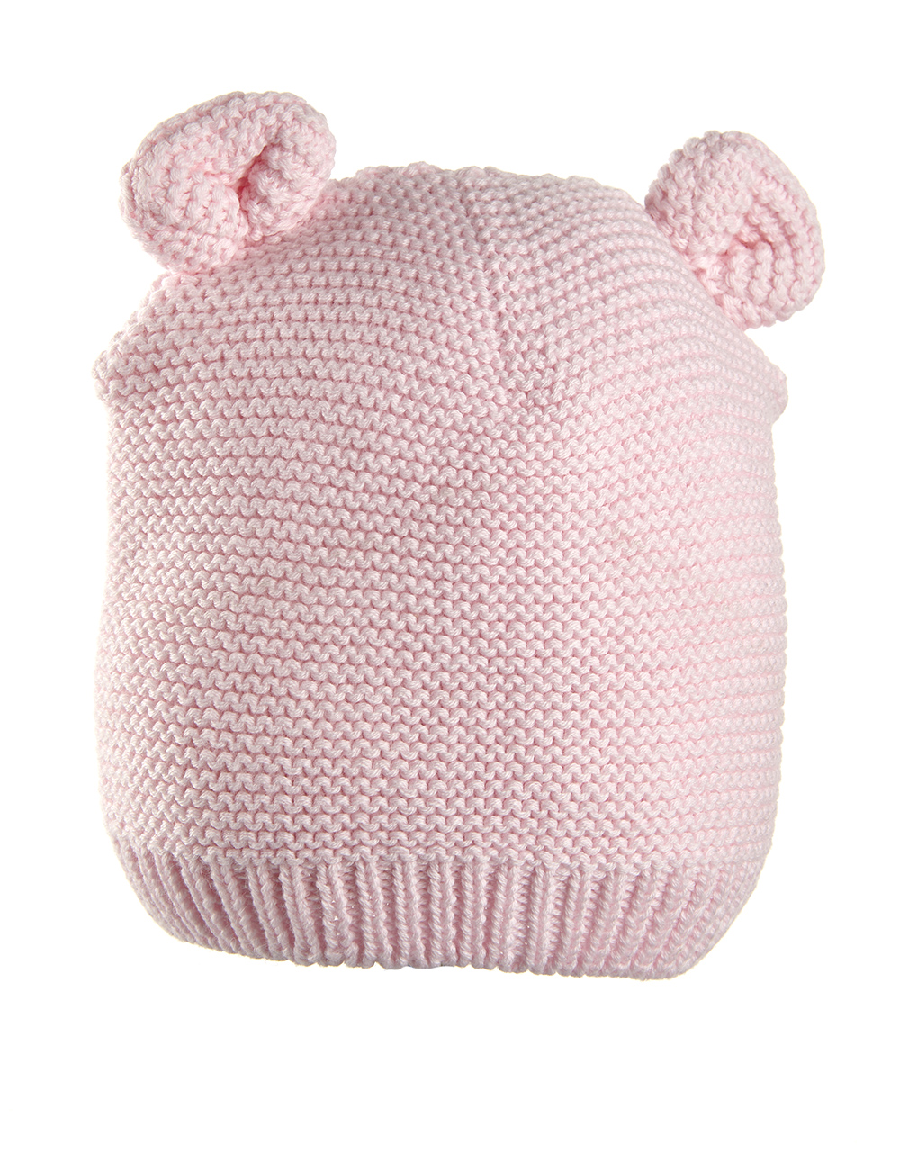 Gorrito tricot de algodón rosa - Prénatal