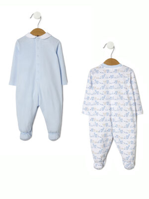 Pack 2 pijamas azules - Prénatal