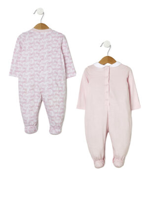 Pack 2 pijamas algodón rosas - Prénatal