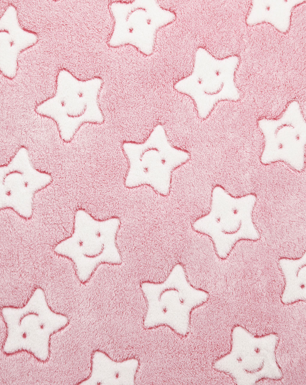 Colcha felpilla minicuna/capazo rosa con estrellas - Prénatal