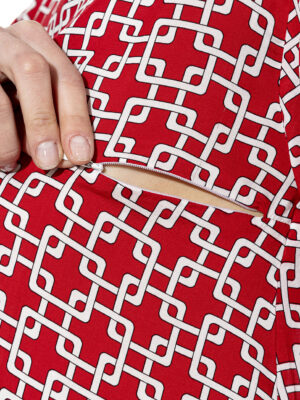 Camisa lactancia con fantasía geométrica - Prénatal