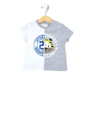 Camiseta bicolor con estampado - Prénatal