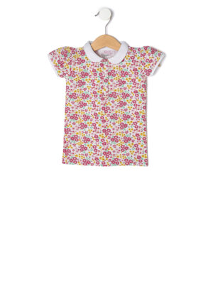 Polo piqué stretch flores - Prénatal