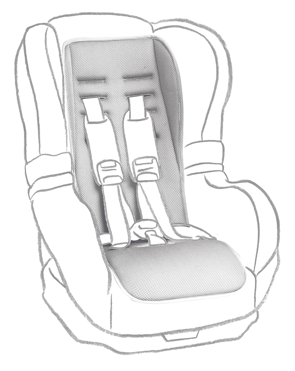 Colchoneta para silla de auto grupo 1 - Giordani