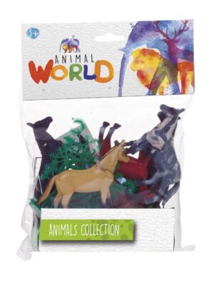 Bolsa con 6 animales - Animal World