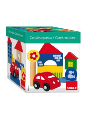 Goula - caja construcción 25 pz. + coche - Goula