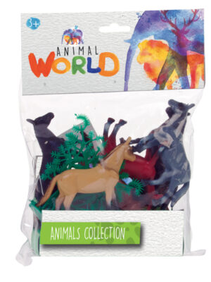 Bolsa con 6 animales - Animal World