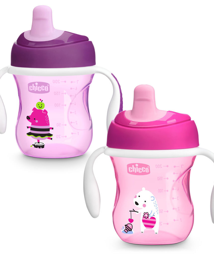 Taza training cup +6m rosa - Chicco