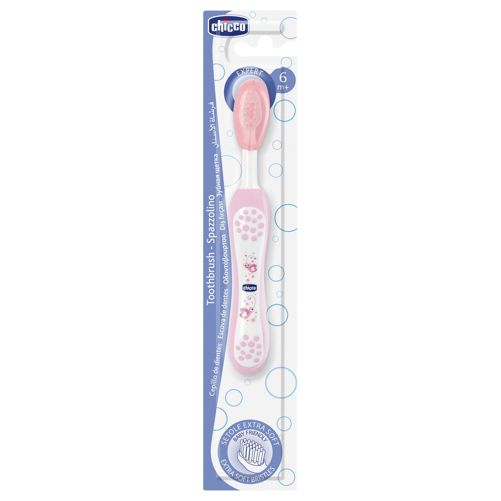 Cepillo dental rosa 6m+ - Chicco