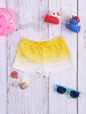 «shorts» de tejido de punto con efecto degradado amarillo/blanco - Prénatal
