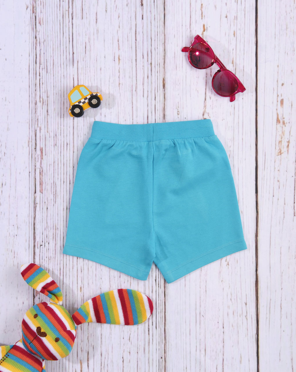 «shorts» de niño turquesa liso - Prénatal