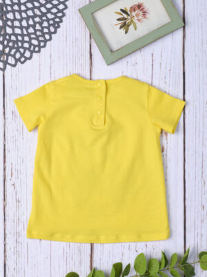 Camiseta de niña con lentejuelas amarillas - Prénatal