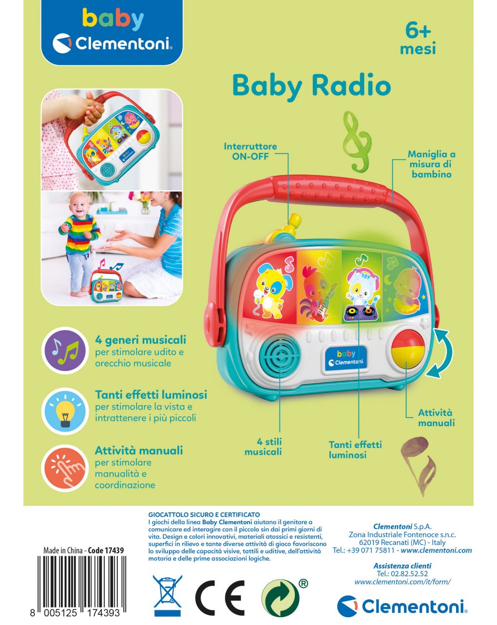 Babyclementoni - baby radio - Baby Clementoni