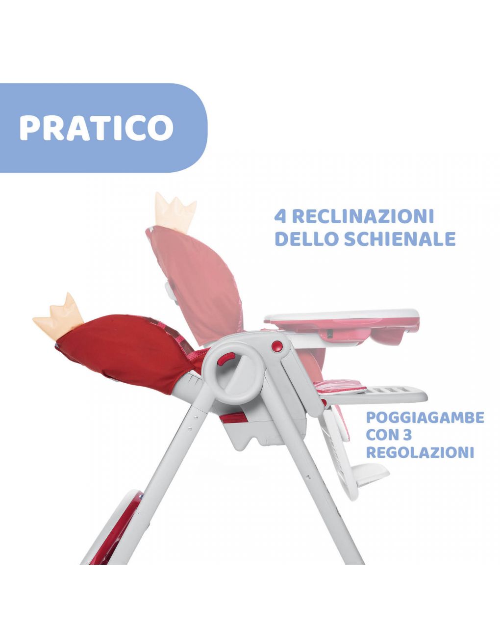 Trona polly 2 start lion red -4r - Chicco