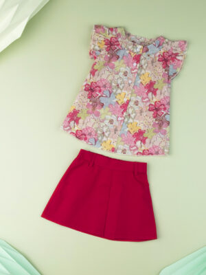 Camisa baby girl "sweet flower" en tejido liberty - Prénatal