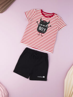 Bermudas baby boy negro liso - Prénatal