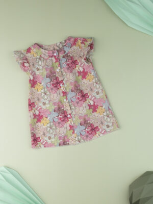 Camisa kid girl "sweet flower" en tejido liberty - Prénatal