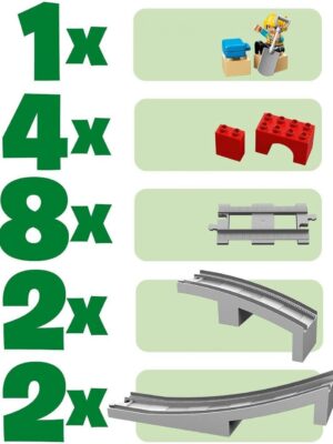 Lego duplo puente y vías ferroviarias - 10872 - LEGO Duplo
