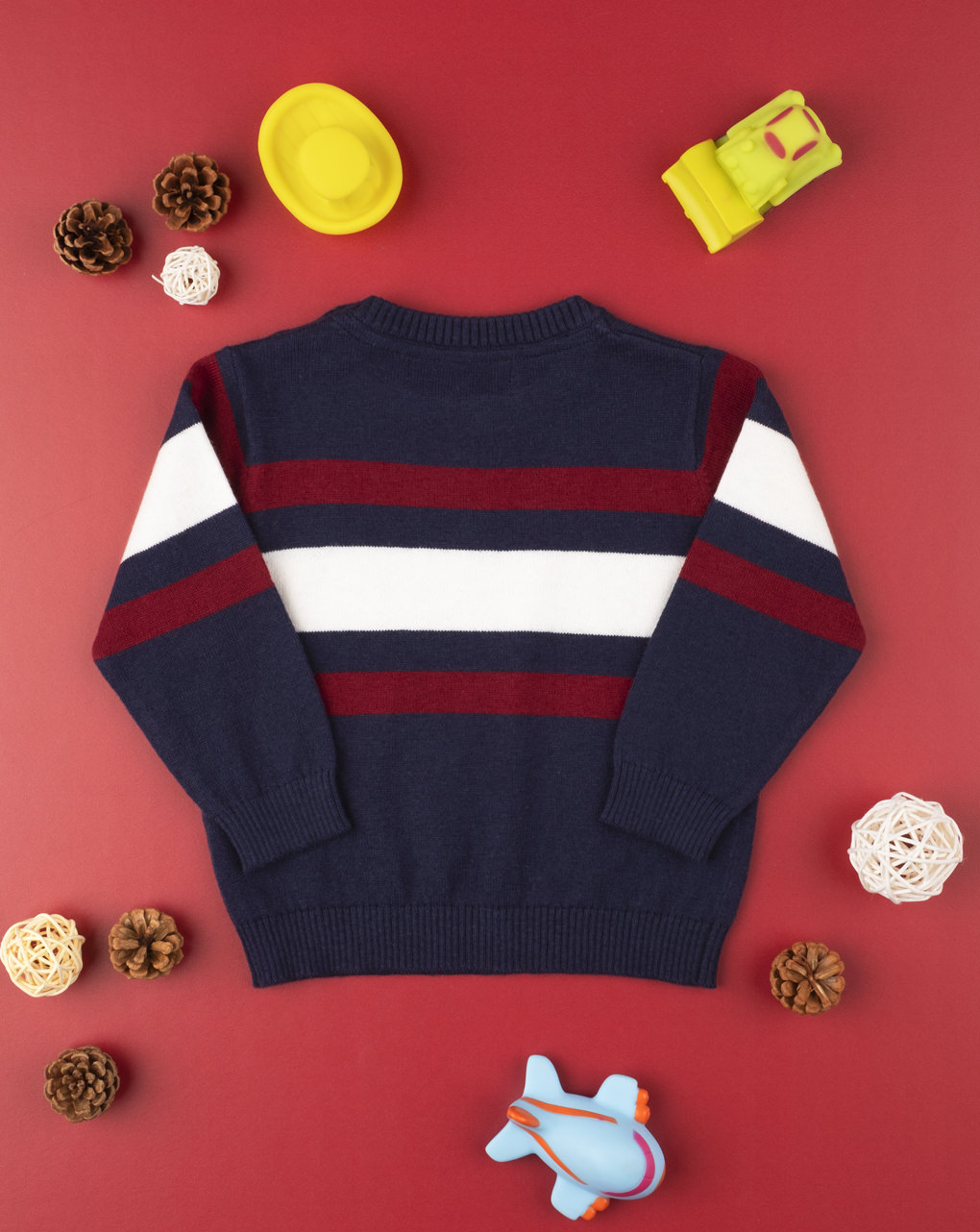 Jersey de punto tricot a rayas para niño - Prénatal