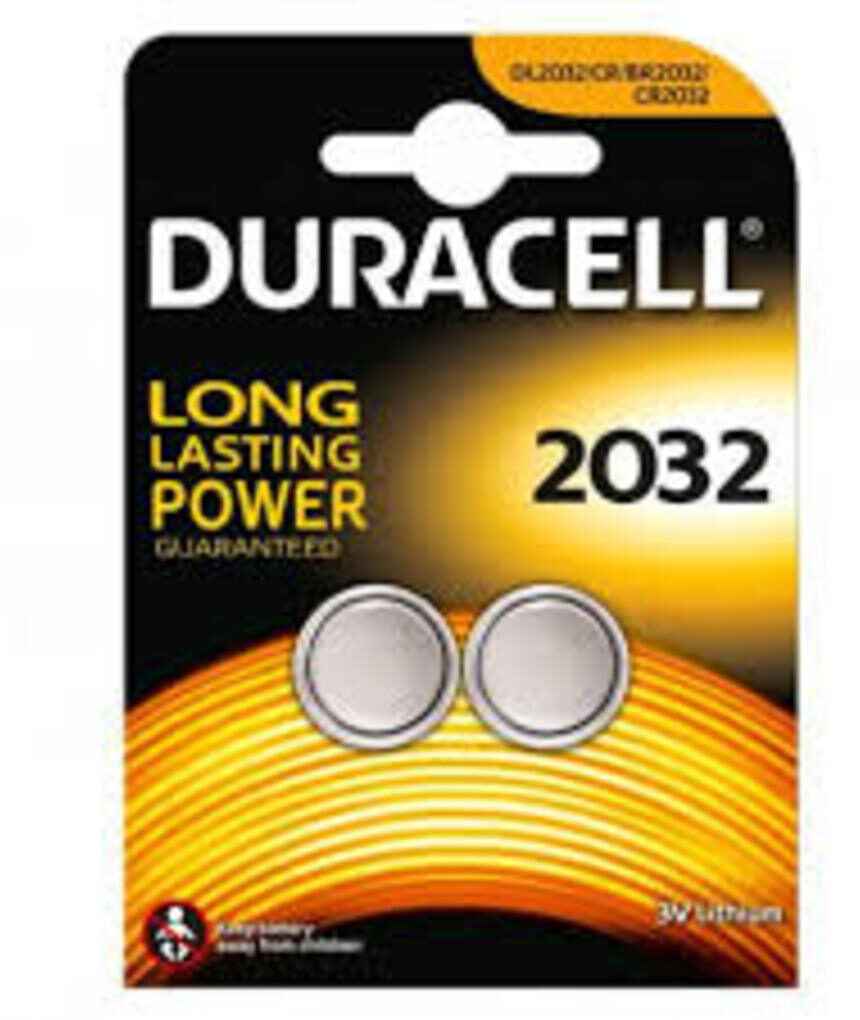 Pack 2 baterías botón 2032 - Duracell