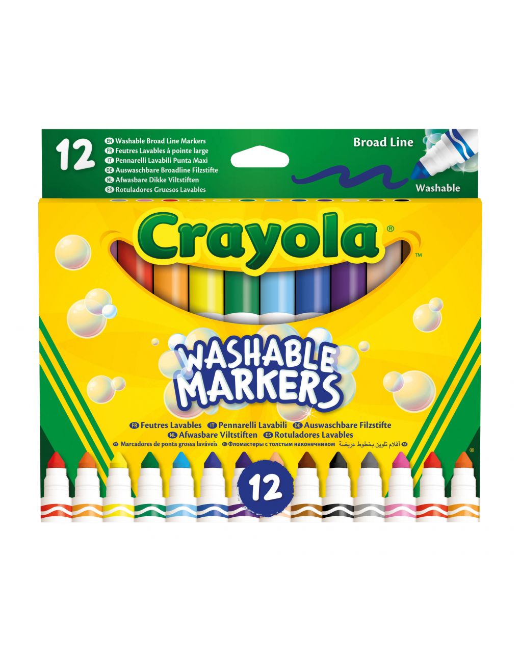 Rotuladores punta gruesa 12 unidades - Crayola