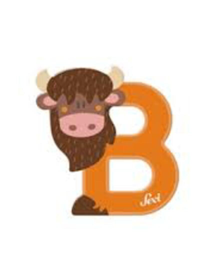 Letra b bisonte - Sevi