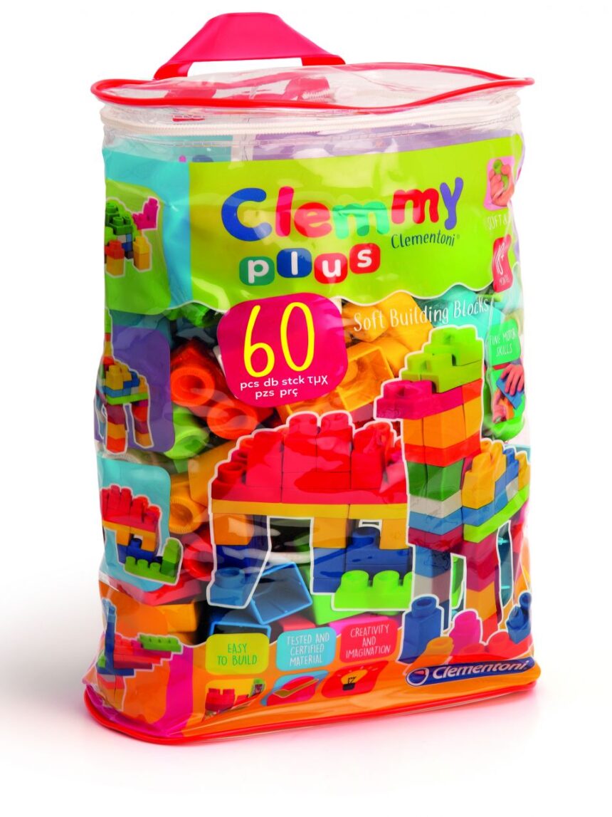 Clemmy - bolsa 60 piezas clemmy plus - Clementoni