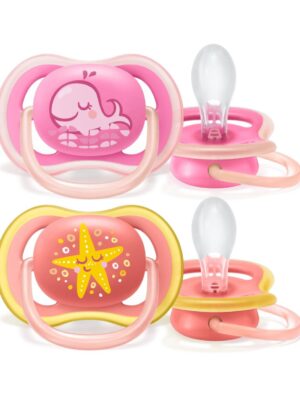 Pack 2 chupetes philips avent ultra air 6-18 rosa - mar - Avent