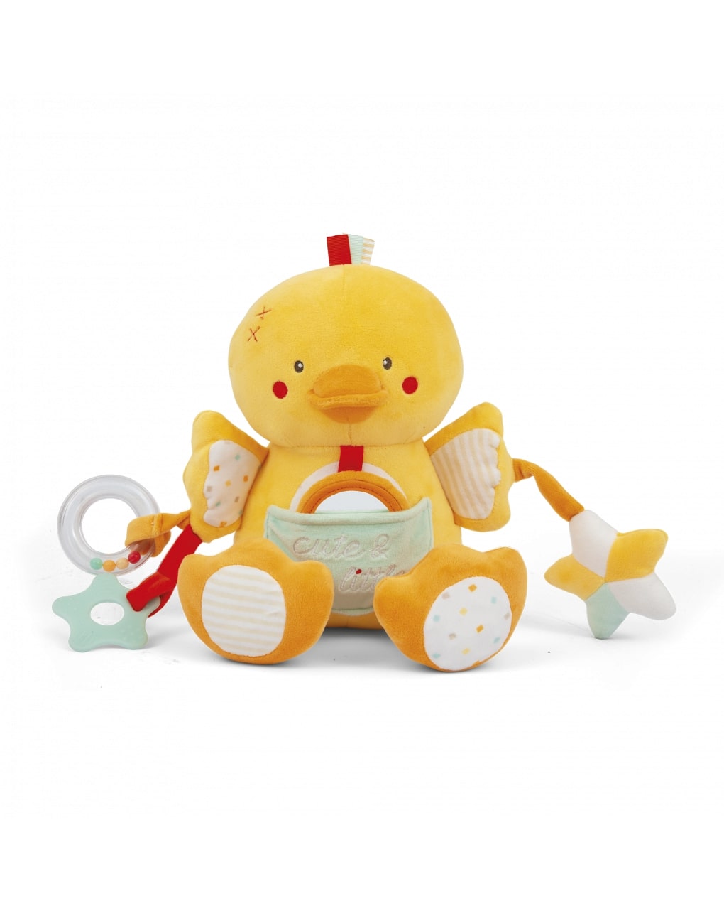 Soft toys - peluche actividades sentado pato - Baby Smile