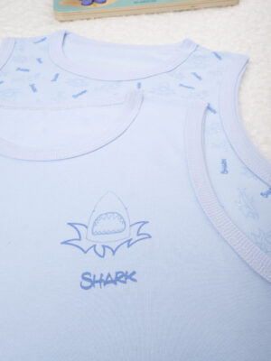 Pack de 2 camisetas de tirantes "shark" para niño - Prénatal