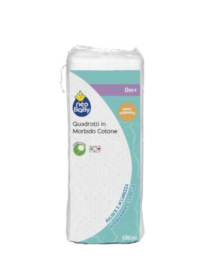 100 maxicuadrados higiénicos de algodón 100 % - Neo Baby