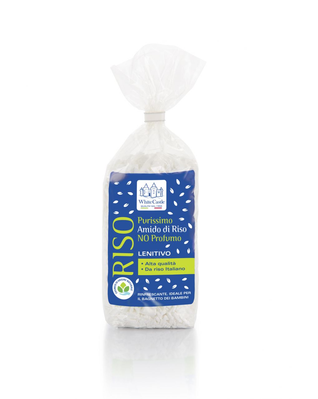 Almidón de arroz puro para baño en bolsita de 350 g. - White Castle