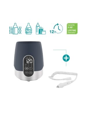 Calentador digital de biberones para hogar y coche nutrismart (baño maría/vapor) - Babymoov