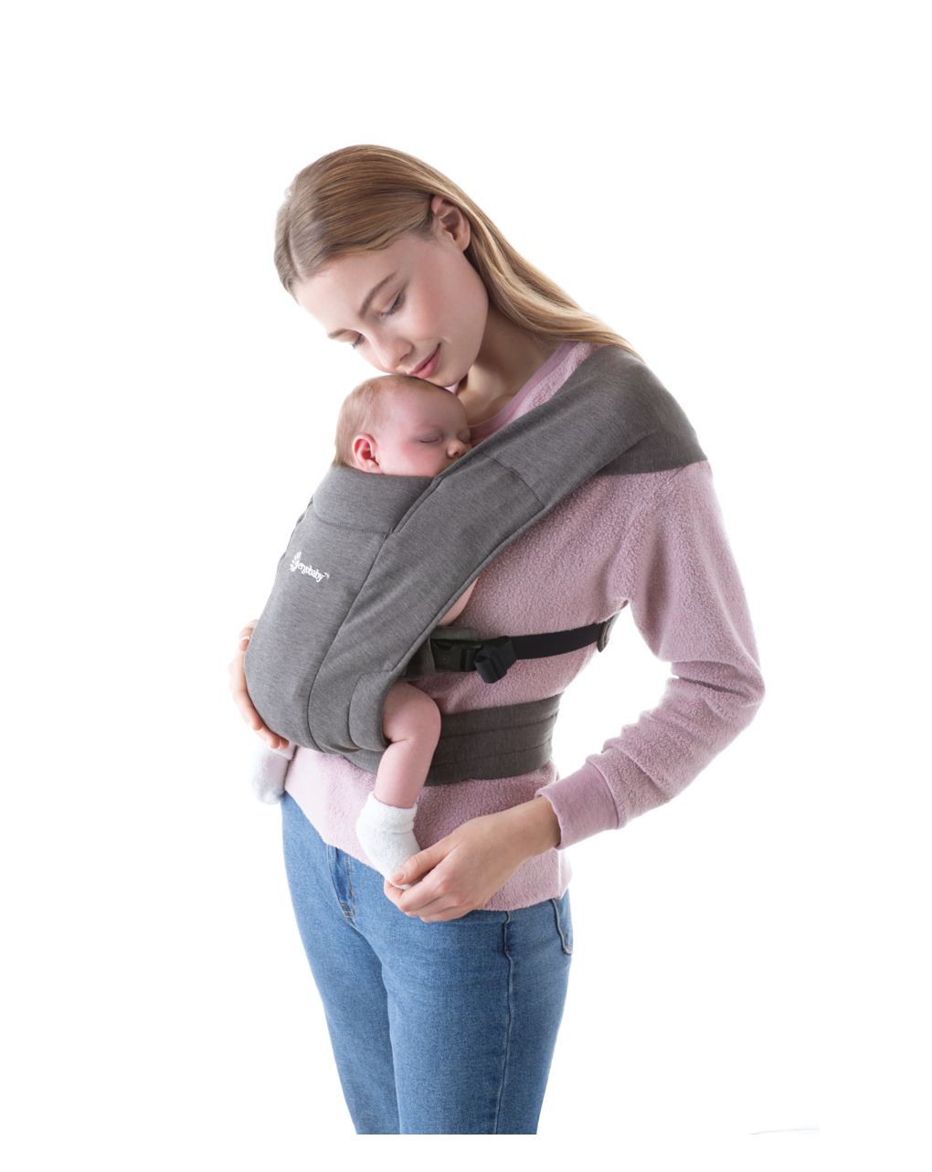 Mochila de bebé embrace heather grey - Ergobaby