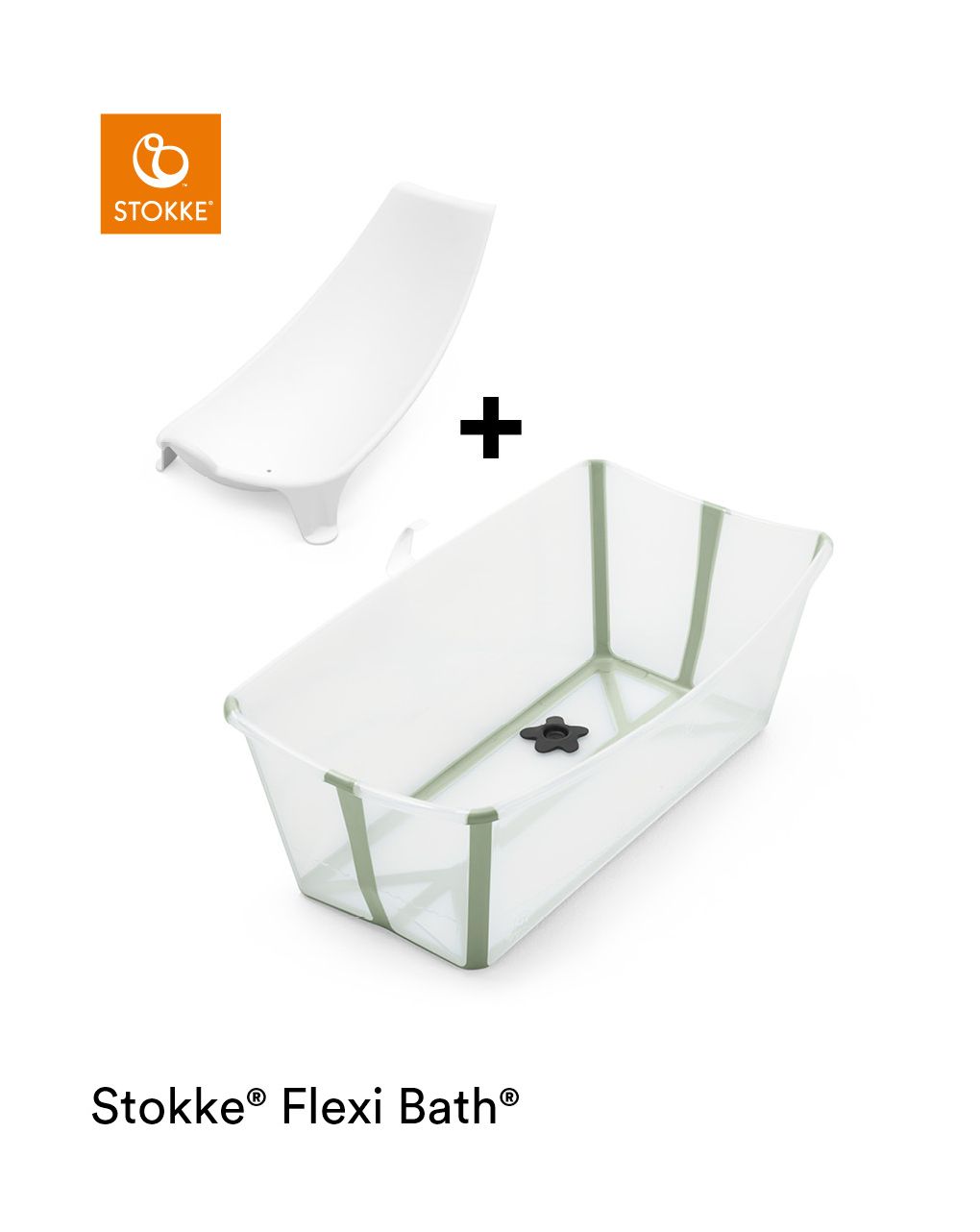 Stokke® flexi bath® bundle transparent green - Stokke