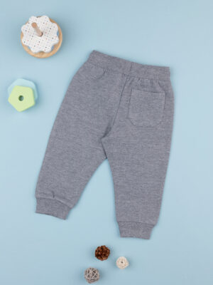 Pantalones de vellón para niños, color gris - Prénatal