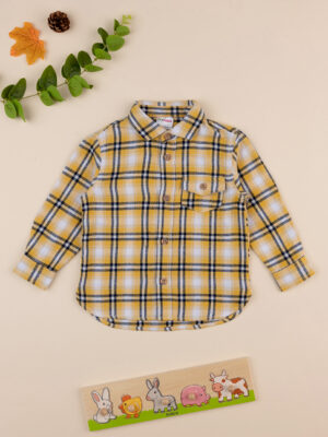 Camisa de cuadros amarillos para bebés - Prénatal