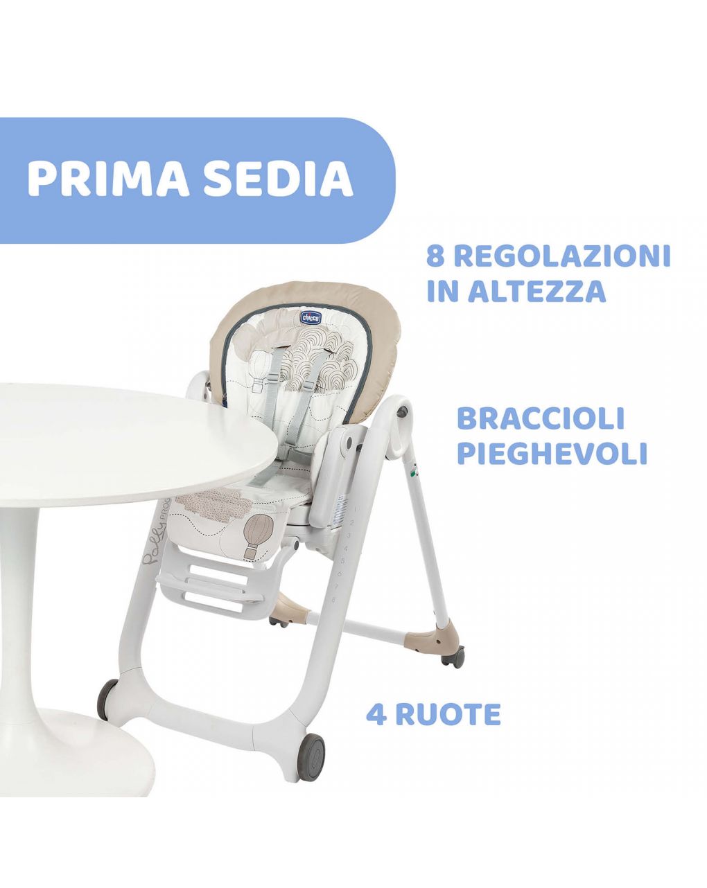 Trona chicco polly progres5 clouds - Chicco