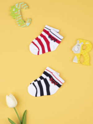 Pack 2 calcetines de rayas para bebé - Prénatal