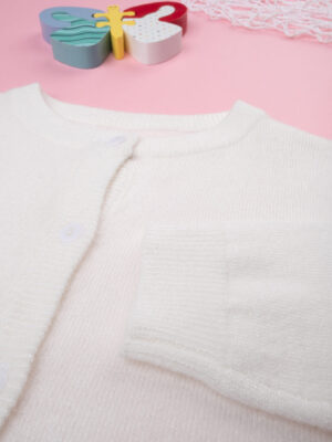 Cardigan tricot niña "nata" - Prénatal