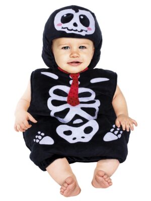 Disfraz de esqueleto para bebé 0-12 meses - carnaval queen - Carnaval Queen