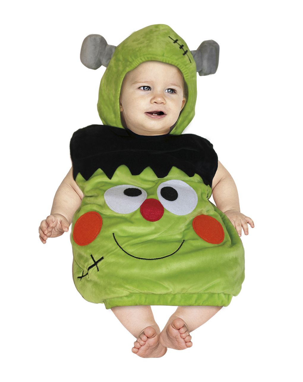 Disfraz de monstruo para bebé, color negro y verde, 0-6 meses, Negro 
