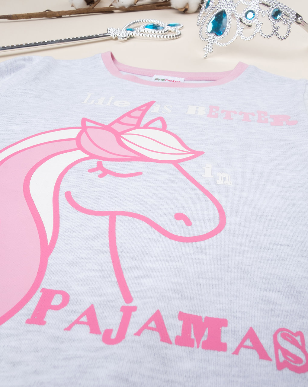 Pijama rosa "unicornio" de niña - Prénatal