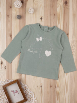 Camiseta chica verde "sweet girl - Prénatal