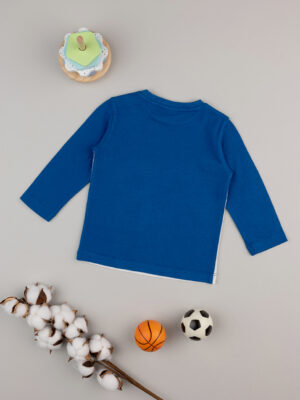 Camiseta azul bebé/crema - Prénatal